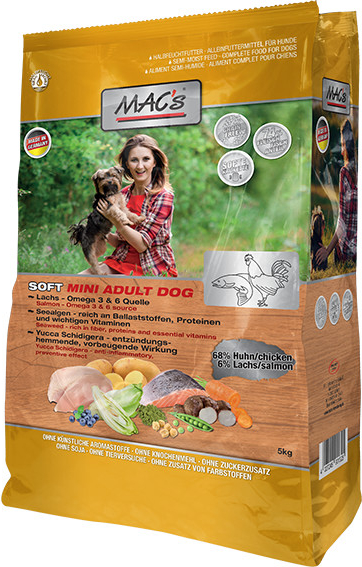 MACs Dog Grain Free Mini kura A losos 3 x 5 kg