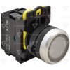 Tracon Podsvietené klasické tlačidlo 1xNO 5A 230V IP65 biele NYG3-LW