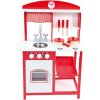 Bino Detská kuchynka s príslušenstvom červená