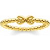 THOMAS SABO prsteň Ring dots with infinity gold TR2320-413-39