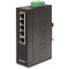 Planet ISW-501T Priemyselný Switch 5x 10/100M, -40~+75°C, TB napájanie 12-48VDC, DIN, kovové šasi