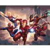 Diamondi Diamantové maľovanie - IRON MAN, SPIDERMAN, CAPTAIN MARVEL, DEADPOOL A STAR-LORD MIERIA DO BOJA Rámovanie: vypnuté plátno na rám, Rozmer: 40x50 cm