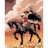 Zuty - Wonder woman na koni, 40×50 cm, vypnuté plátno na rám (8596530192855)