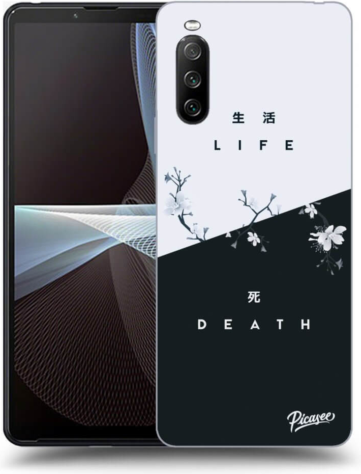 Púzdro Picasee silikónové Sony Xperia 10 III - Life - Death čierne