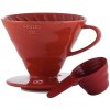Hario V60-02 Ceramic Coffee Dripper Red