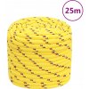 vidaXL Lodné lano žlté 18 mm 25 m polypropylén