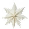Vianočná dekorácia hviezda závesná papierová Ø 30 cm biela