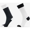 adidas Monogram Crew Socks 2-Pack Black/ White M M