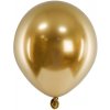 PartyDeco Balóniky latexové lesklé Glossy zlaté 12 cm