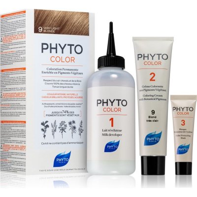 Phyto Color farba na vlasy bez amoniaku odtieň 9 Very Light Blonde