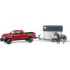 Bruder Terénne auto RAM 2500 Pickup s prívesom 1/16
