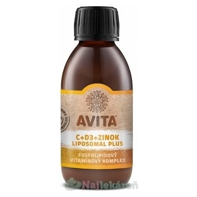 AVITA C+D3+ZINOK LIPOSOMAL PLUS, 200ml