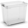 Keter Plastový úložný box Moover box XXL 80 l 58 x 38 x 49 transparentné veko