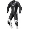 jednodielny oblek FUSION TECH-AIR kompatibilný s ALPINESTARS čierna/biela Veľkosť: 58, Veľkost: 58