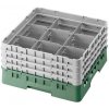 Cambro Kôš Camrack 9 pozícií, výška pohára 30 cm - Zelená| TOM, R-9S1114-119