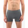 GINA Pánske bambusové boxerky s dlhšou nohavičkou Eco Bamboo | 54005P - šedá biela, M/L