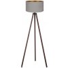 Brilagi | Brilagi - Stojacia lampa VELVET 1xE27/60W/230V hnedá/šedá | BG0400