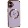 Kryt na iPhone 16 Plus Srdiečko s podporou MagSafe svetlo fialový