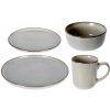 EXCELLENT HOUSEWARE Jedálenská sada tanierov JERSEY 16 ks béžová