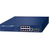 PLANET IPv6/IPv4, 8-Port Riadený L2/L4 Gigabit Ethernet (10/100/1000) Podpora napájania cez Ethernet (PoE) 1U Modrá (GS-4210-8UP2S)