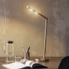 Knapstein Nadčasová LED lampa na písací stôl Glance, nikel - 61.611.05