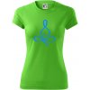 Yoga - lotus modrý (Moňas) - Dámske Fantasy športové (dresovina) - L ( Apple Green )