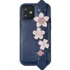 Kingxbar Gelové pouzdro Kingxbar Sweet Series zdobené originálními krystaly Swarovski se stojánkem pro iPhone 12 mini modré univerzální