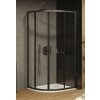 Ravak Blix - Sprchový kút Slim BLSCP4-80, 80x80 cm, čierna/číre sklo X3BM40300Z1