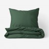 Goldea bavlnené posteľné obliečky - tmavo zelené 140 x 220 a 70 x 90 cm