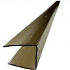 Minadek Ukončovací U profil pre hr. 16mm z polykarbonátu bronz (hnedá, dymová) 2.1 m, 1 ks
