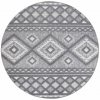 Okrúhly terasový koberec SANTORINI - 435 antracitový Priemer koberca: 200cm