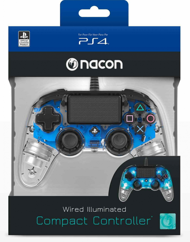 Nacon Wired Compact Controller PS4OFCPADCLBLUE