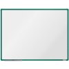 Biela magnetická popisovacia tabuľa boardOK, 1200 x 900 mm, zelený rám