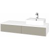 Dreja Kúpeľňová skrinka MODULE SZZ2 120 umývadlo Joy 3 - N01 Biela lesk / L04 Béžová vysoký lesk / Levé