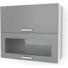 Nábytek PEGAS s.r.o. Kuchyňská skříňka Natanya KL1001D1W šedý lesk