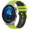 Remienok Samsung / Garmin / Huawei / Xiaomi / Univerzálny 20mm limetkovo-čierny