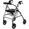 Rehafund Rf-615/s chodítko hliníkové 4-kolesové pre seniorov DENVER PREMIUM sivé
