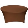 TENTino Elastický obrus STANDARD na okrúhly stôl 122 cm Farba obrusu: ČOKOLÁDOVOHNEDÁ / CHOCOLATE