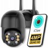WIFI IP SMART OTOČNÁ KAMERA 4MP QUAD HD MONITORING ZOOM 4X DETEKCIA ICSEE
