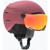 Lyžiarska prilba Atomic Savor Visor Stereo maroon/red stereo