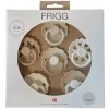 ŠESŤBALENIE OKRÚHLYCH CUMLÍKOV FRIGG CINNAMON CHARM, 0-6M, KAUČUK