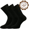 Lonka Fany dámske bavlnené ponožky 3 páry čierna