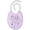Podbradník Baby Nellys veľký Baby Little Star - lila
