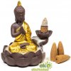 Stojan pre vonné kužele tečúci dym - Buddha zlatý