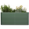 Blumfeldt High Grow Straight vyvýšený záhon, 1800 L, Ergonomický, Odolný voči poveternostným vplyvom, Otvorená základňa (GDMB4-BL-HG-GR-200x9)