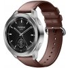 AC mobile Originálny kožený opasok na Xiaomi Watch S3 / S4 Barva: Hnědá
