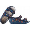 Raweks detské papuče na suchý zips modré, veľkosť 19