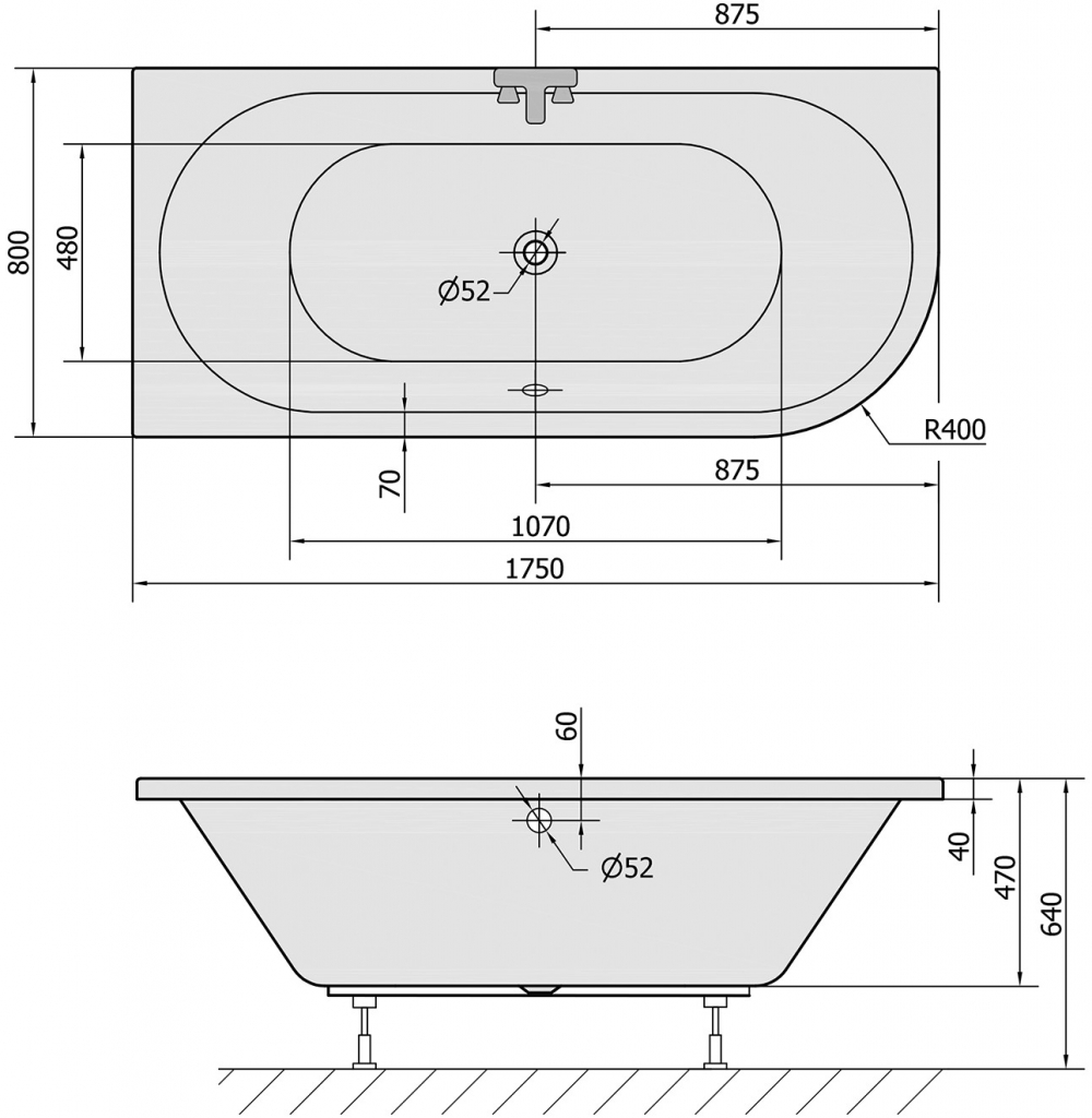 Polysan VIVA 175 x 80 cm 70119BM