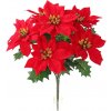 Umelá vianočná Poinsettia červená 30 cm
