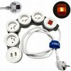 Predlžovací Kábel s nabíjačkou USB 2.1A 5m - ochrana